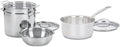 Cuisinart 4-Piece Cookware Set 12 Quarts Chef's Classic Stainless Steel Pasta/Steamer 77-412P1 &amp 1.5 Quart Saucepan w/Cover Chef's Classic Stainless Steel Cookware Collection 719-16