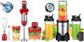 KOIOS 5-in-1 Hand Immersion Blender And BL319B Smoothie Blender with 3 No-BPA 22oz Portable Cups