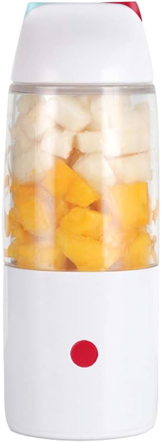 Dioche Rechargeable Portable Juicer USB Blender Mini Beverage Cup 400ml Highefficiency Blending of Fruits and Vegetables Smoothies Available in Blue Pink Orange and red.