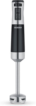 SEVERIN - 600 W Hand Blender Turbo Level up to 15000 RPM Black/Stainless Steel Brushed SM 3771