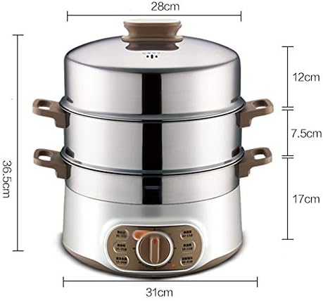 3 Layers Electric Cooking Machine Automatic Multi Cooker Stainless Steel Inner Steamer Hot Pot Rice Cooker Fast Heating
