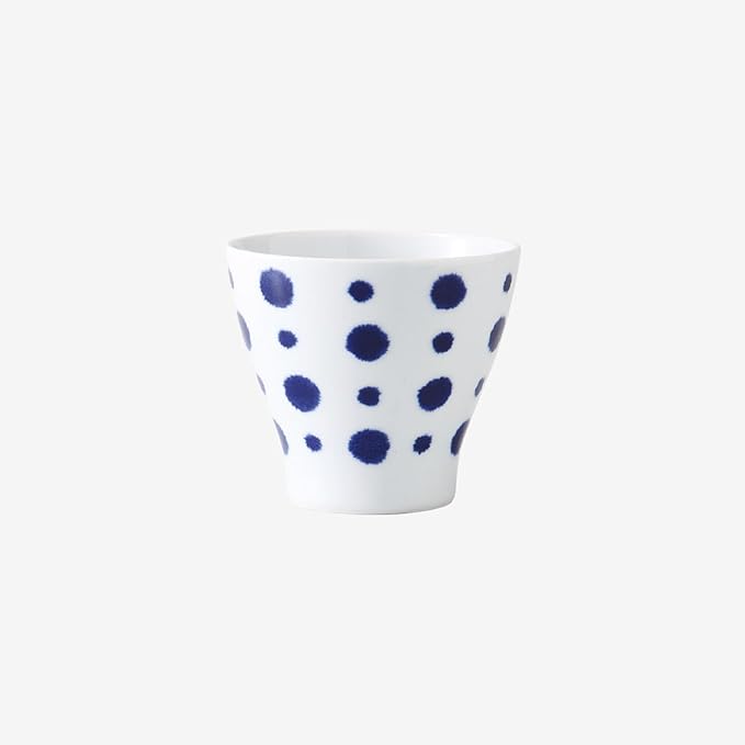 [Amazon.co.jp Exclusive] Hasami Ware 30199 Dinnerware Set Indigo Dye Cup Small Pot Cup Set of 3 Diameter Approx. 3.1 x Height 3.1 inches (9 x 8 cm) Japanese Tableware Porcelain Microwave