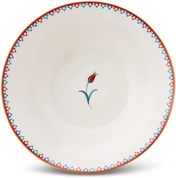 Karaca Nakkas 24-Piece Porcelain Dinner Set for 6 People Unique Design Crockery and Plates Daily and Special Occasions Chic and Elegant Table Service
