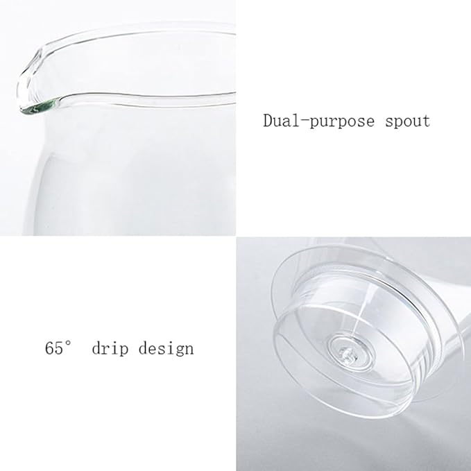 Glass 14.8oz Ice Drip Coffee Maker for Home Office Iced Coffee Maker with Easy to Clean Reusable Filter Coffee Pots