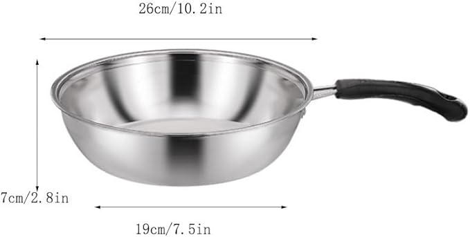 Stainless Steel Milk Pot Soup Wok Three Piece Cookware Set
