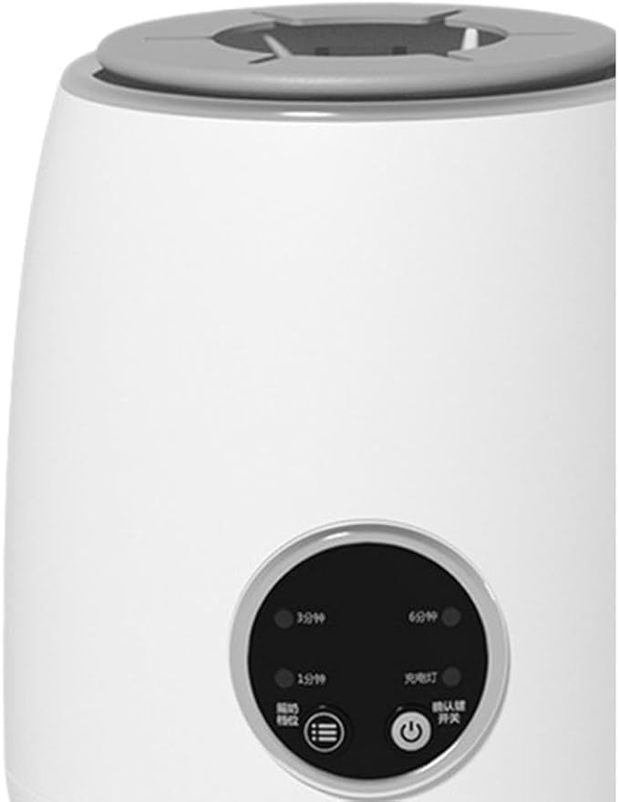 Electric Milk Bottle Shaker with LED Display Portable Adjustable Milk Blender for Night Shopping Camping Daily Use White(White)