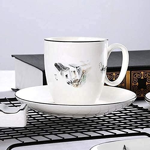 Dinnerware Sets Dish Set Bone China Ceramic Bowls Plates Cups and Saucers Landscape Painting Style Tableware Set New Chinese Style Dinner Set