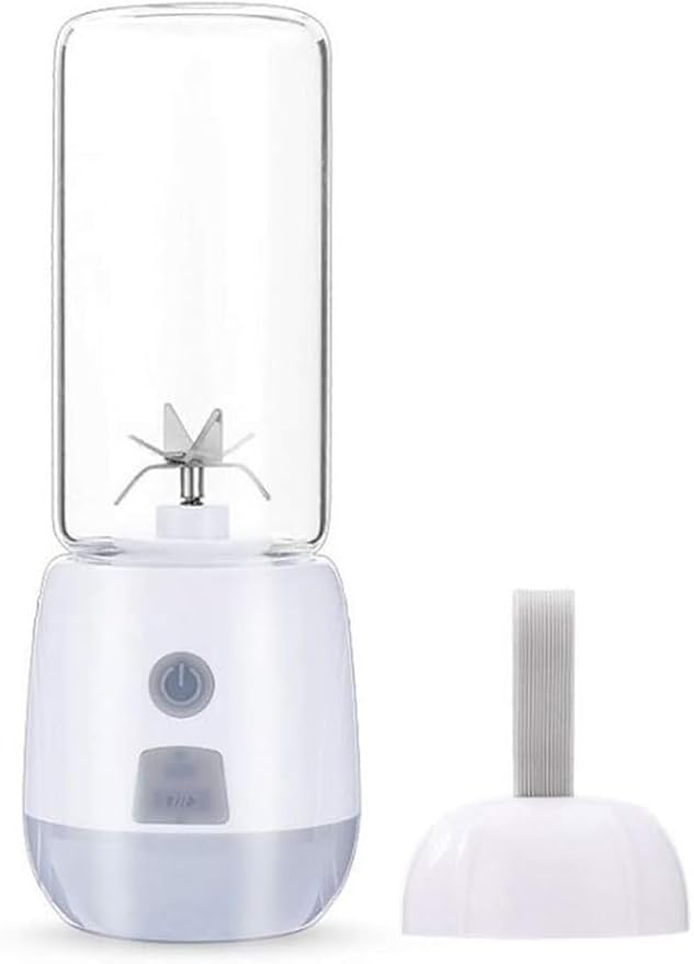 Portable Blender Juicer Mixer Personal Rechargeable Smoothie Milkshake Maker(White)