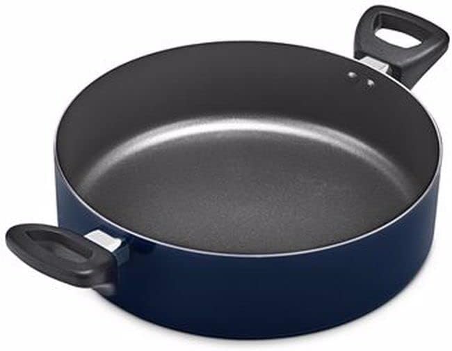 Bella 5-pc. Nonstick Frying Pan with Glass lid Everyday Pan Set in Red