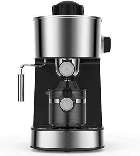 Coffee Machine Small Steam Semi-automatic Foaming MachineEspresso Machine5 Bar Pressure PumpndashLatteCappuccinoAmericanoBubble Coffee MachinendashSilver(800 Watt