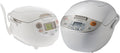Zojirushi NS-ZCC10 Neuro Fuzzy Cooker 5.5-Cup uncooked rice / 1L White &amp NL-AAC10 Micom Rice Cooker (Uncooked) and Warmer 5.5 Cups/1.0-Liter 1.0 LBeige
