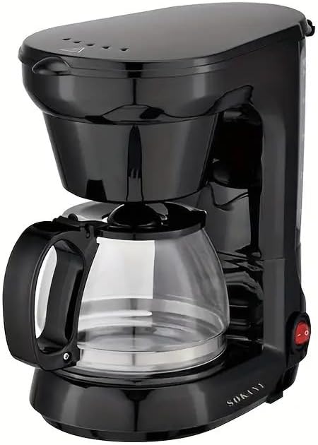 Drip Coffee Machine - 750ml Capacity Automatic Drip Coffee Maker for Espresso Latte Cappuccino &amp More Black Design Easy Cleaning Perfect for Home Office &amp Gatherings