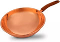 Copper Wok Uncoated Handmade Pure Copper Cooking Household Pot Old Style Rice Cooker Induction Cooker Gas Stove Copper Pot (Color : A Size : 33cm) (A 33cm)