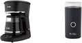 Mr. Coffee 12-Cup Programmable Coffee Maker + Mr. Coffee 14-Cup Coffee Grinder Black