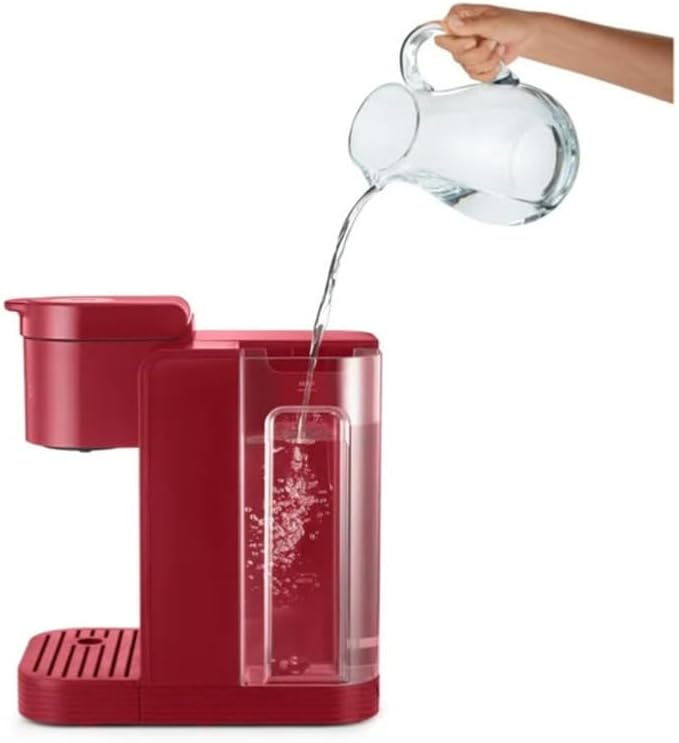 Keurig K-Express Essentials Single Serve K-Cup Pod Coffee Maker with 45oz Reservoir Fast Brewing Back-to-Back Cups and Energy Efficient (Red)