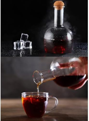 Cold Brew Drip Tower Cold Brew Drip Tower Coffee Maker Ice Coffee Cold Brew Maker with Stainless Steel Rack Detachable Glass Cold Brew Maker Coffee Lover Gift for Coffee Lovers Gift