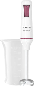 Taurus – 1000 Stainless Steel Robot Hand Blender | 2 Speeds + Turbo | Stainless Steel Blades | Splash Proof Bell | Ergonomic | BPA Free Dishwasher Safe White