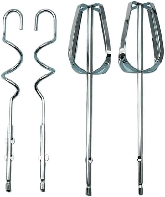 4Pcs Electric Egg Beater Stirring Hook Stainless Steel Handheld Egg Whisk Mixing Stick Kitchen Mixer Accessories