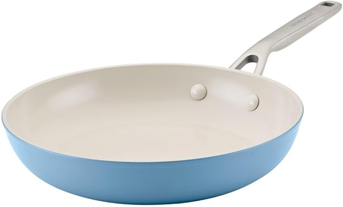 KitchenAid Hard Anodized Ceramic Nonstick Cookware Pots and Pans Set 9 Piece - Blue Velvet