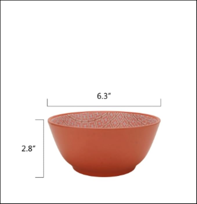 Bamboo Melamine Dinnerware Set 12-Piece – Orange &amp Green