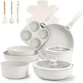 Complete Kitchen Set with Medical Stone Non stick Frying Pans Cookware