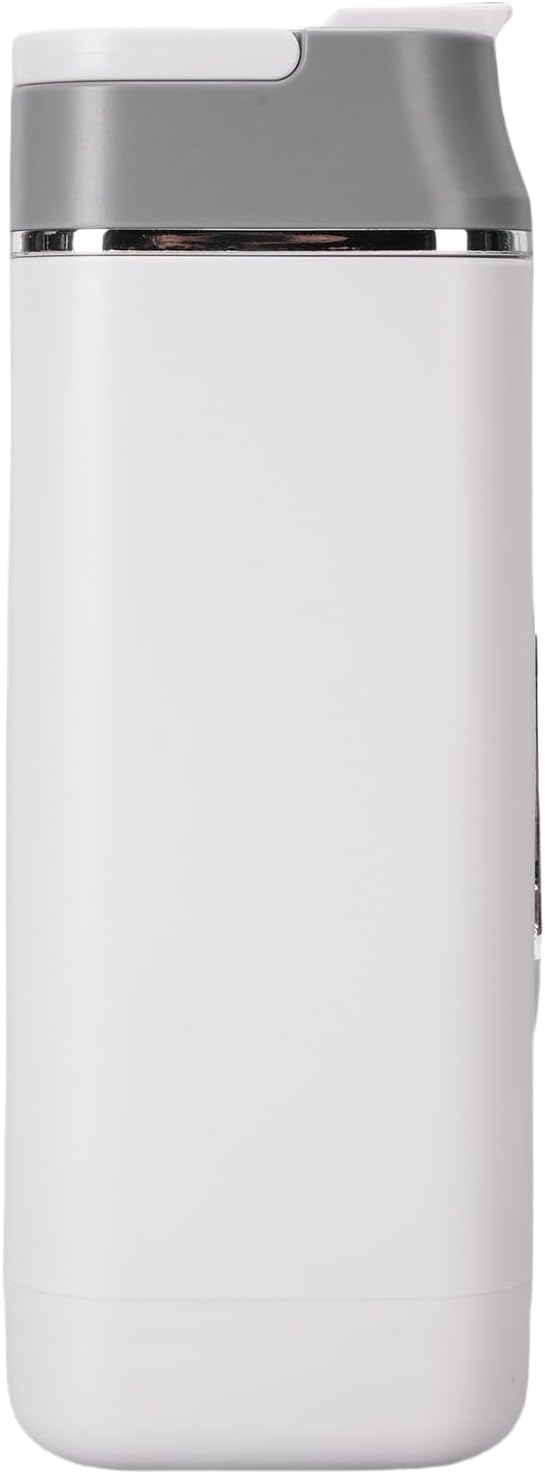 Yinhing Portable Blender With 12 Blades USB Rechargeable Digital Display Compact Maker for Travel Efficient Drink Mixer In White Design (White)
