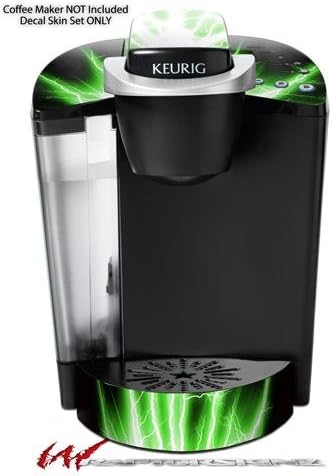 Decal Style Vinyl Skin compatible with Keurig K40 Elite Coffee Makers Lightning Green (COFFEE MAKER NOT INCLUDED)