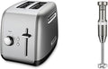 KitchenAid 2-Slice Toaster and Variable Speed Hand Blender Bundle with Extra Wide Bagel Toaster Slots and Removable Blending Arm