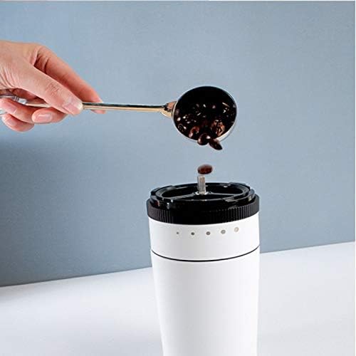 Portable Coffee Maker Stainless Steel Electric Grinding One Hand Cup 250Ml Mini Home Outdoor Coffee Pot Grinder (Silver) (Silver)