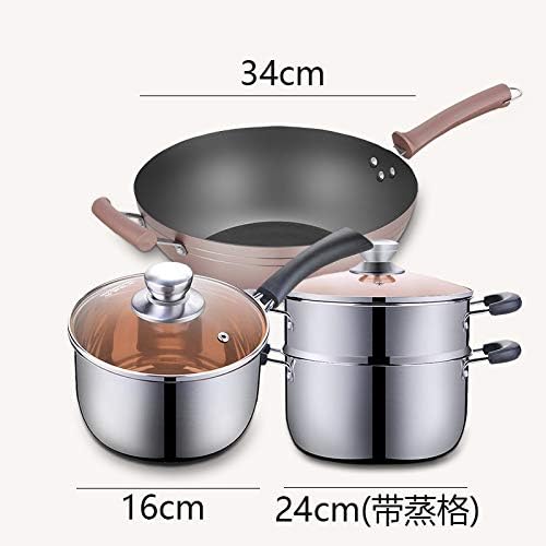 Cookware Cookware Set Kitchenware Set A Full Set Of Household Cooking Pots Household Cooking Pans Three-piece Cooking Pot Sets