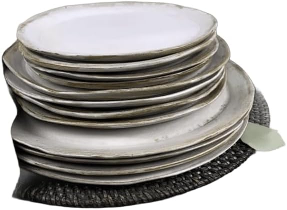 Handmade Ceramic Dinnerware Set Rustic Stoneware Plates &amp Bowls Halloween Table Setting Organic Pottery Dinner Plates Farmhouse Fall Table Décor (Soup/Cereal Bowl)