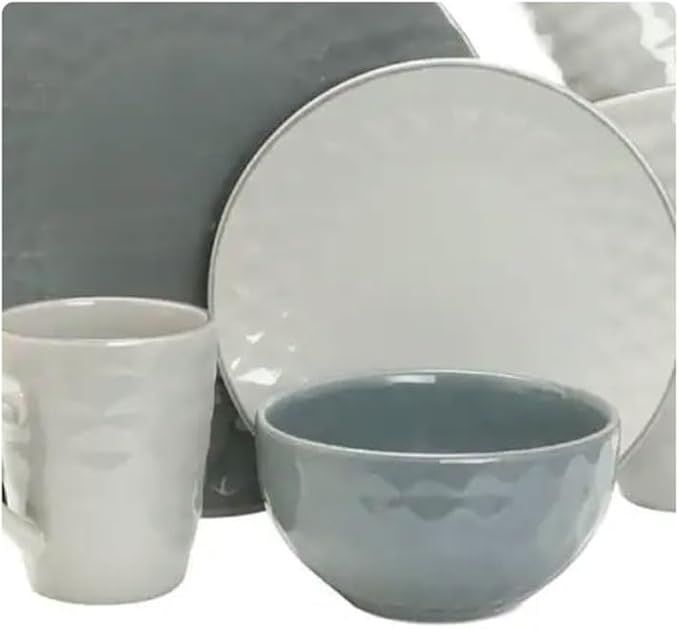 16-Piece Dinnerware Set Table Decoration Home Bowl and Dish Round Tableware