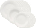Villeroy &amp Boch New Cottage Basic Collection 18-Piece Dinnerware Set Premium Porcelain Made in Germany Perfect for Catering Dishwasher and Microwave Safe White