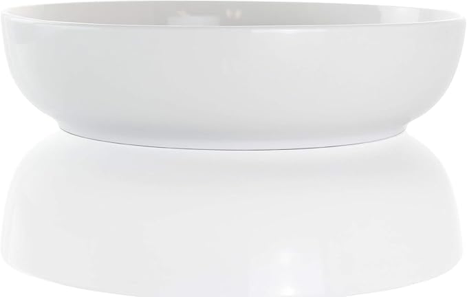 18 Piece White Porcelain Dinnerware Set with 2 Serving Bowls – Service for 4 Microwave &amp Dishwasher Safe Plates and Bowls