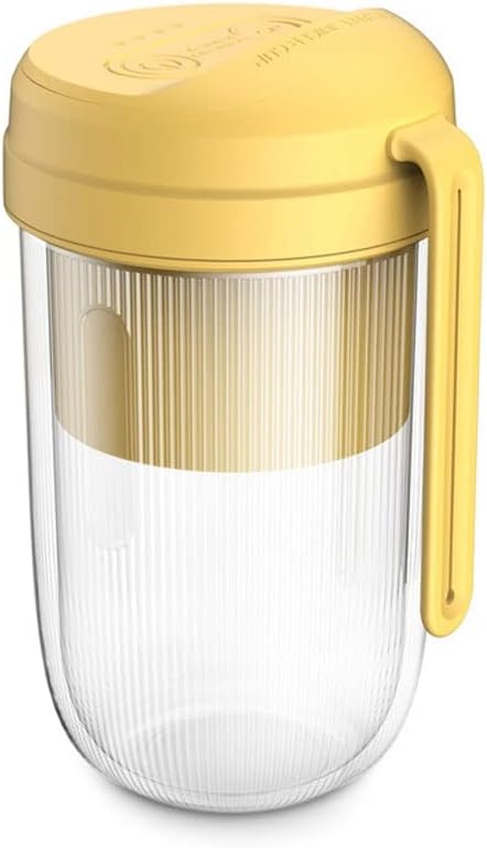 Portable Blender Travel Blender 300ml Mini Blender Personal Mixer Fruit Rechargeable with USB (Color : Yellow)