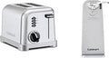 Cuisinart CPT-160 Metal Classic 2-Slice Toaster Brushed Stainless &amp CCO-55 Deluxe Electric Can Opener Chrome