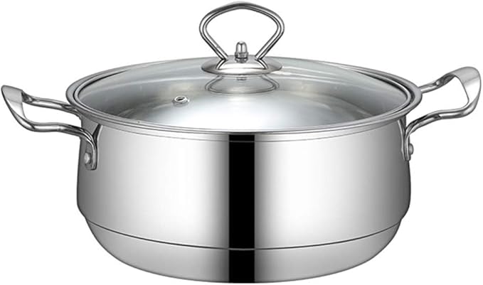 3pcs/Set Stainless Steel Cookware Set Flat Bottom Frying Pan Soup Pot Milk Pot Induction Cooker Cooking Pan for Home
