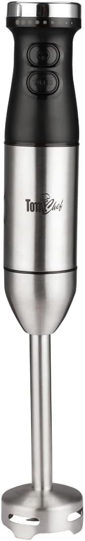 Unknown1 Total Chef Variable Speed Hand Blender with Turbo Boost Watt Grey Plastic Stainless Steel Multiple Speeds