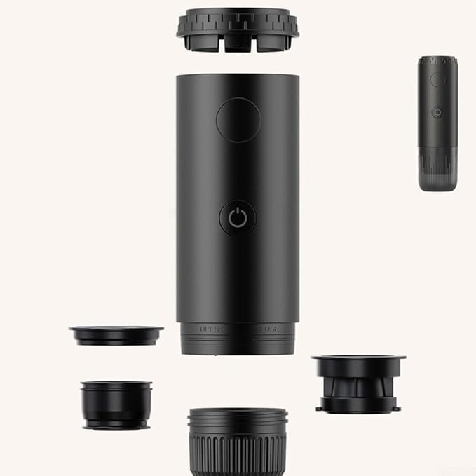 Portable Coffee Maker USB Powered For Travel Camping Office And Business Trips With Travel Mug Integration Compact Design For Easy Coffee Preparation Anywhere