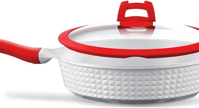 Cookware Kitchen Set Pans 5 Pieces. Non Stick. Tempered Glass Lids. Induction Vitroceramic and Gas. Variety Pack