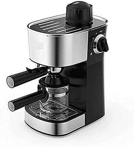 Coffe Maker Coffee Machine 800W Coffee MachineHousehold Fully Automatic Coffee Grinder Steam Type Milk Froth Small Household Coffee Machine Anti-drip Settings