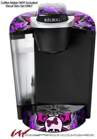 Decal Style Vinyl Skin compatible with Keurig K40 Elite Coffee Makers Butterfly Skull (COFFEE MAKER NOT INCLUDED)