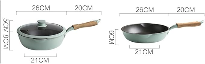 4pcs Cooker Kitchen Non-Stick Frying Pan + Wok Cooking Cookware Set