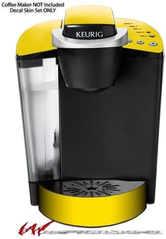 Decal Style Vinyl Skin compatible with Keurig K40 Elite Coffee Makers Solids Collection Yellow (COFFEE MAKER NOT INCLUDED)