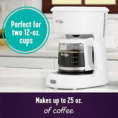 Mr. Coffee 2134286 ® 5-Cup Mini Brew Switch Coffee Maker White