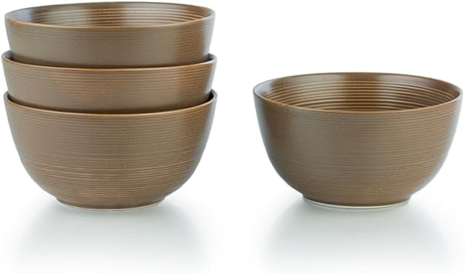 Everything Kitchens Deep Matte 16-Piece Dinnerware Set | Mocha