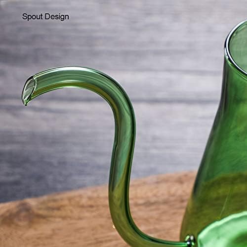 Coffee Maker Coffee Kettle Long Mouth Coffee Pot Gooseneck Thin Mouth Kettle Brewers Handmade Coffee Machine Glass Drip Kettle (35 0 ml/600 ml) Coffee Presses (Color : Yellow 350 ml)