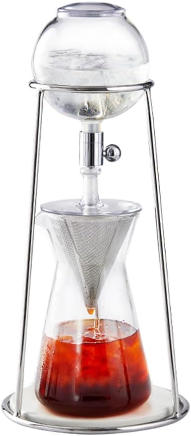 Iced Coffee Cold Brew Drip Coffee Maker for Home Office Iced Coffee Maker with Adjustable Water Flow Fits Most Coffee Pots