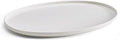 Mikasa Samantha Oval Bone China Lightweight Chip Resisant Serving Tray 14 Inch White