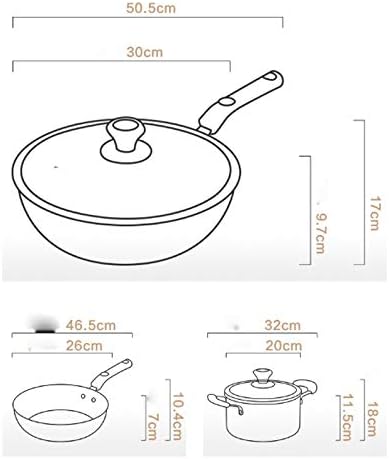 Cookware Aluminum Alloy Non Stick Pot Set Multi Functional Cooking Utensils for Household Kitchens Cookware Set